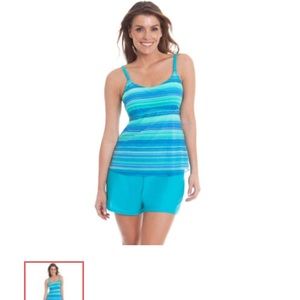 NWOT * Ocean Dream Tankini * Soft Cup Wrap Bra